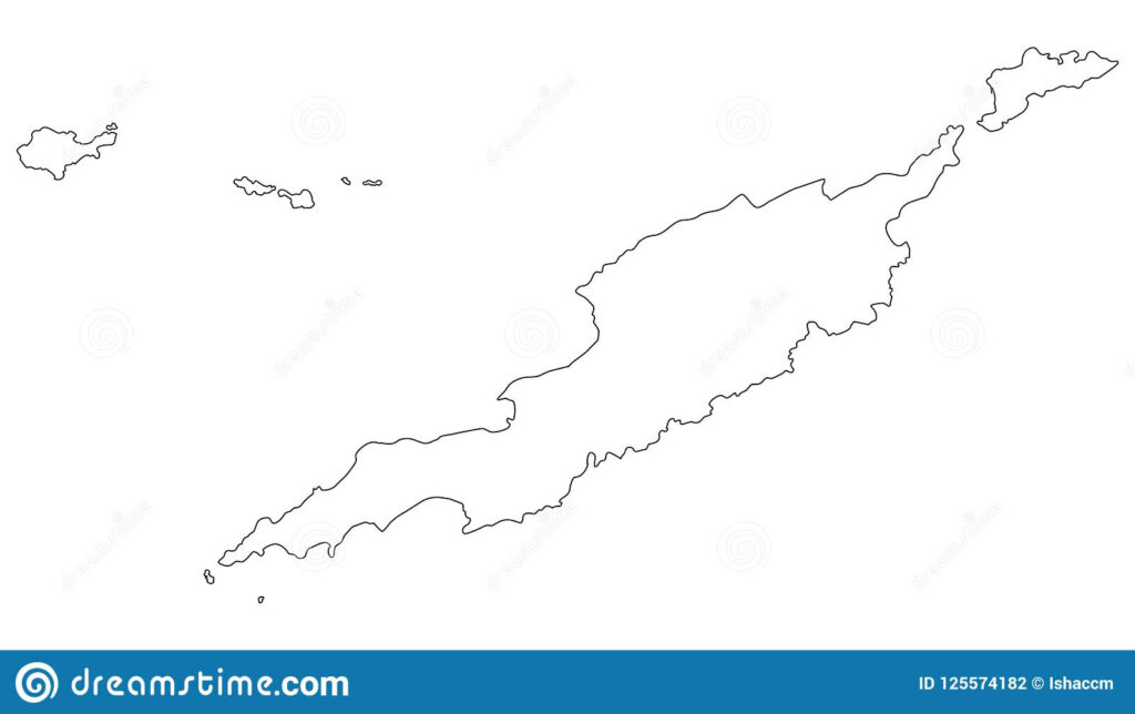 Anguilla Outline Map Vector Illustration Stock Vector Illustration Of 