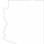 Arizona State Outline Map Free Download