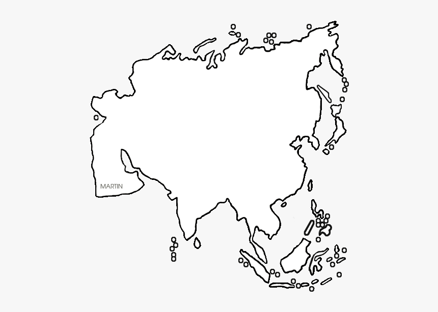 Asia Map Asia Physical Map Outline HD Png Download Transparent Png 