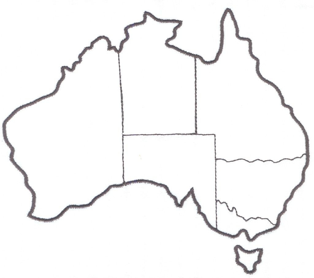 Australia Map For Labeling states Territories And Capital Cities 