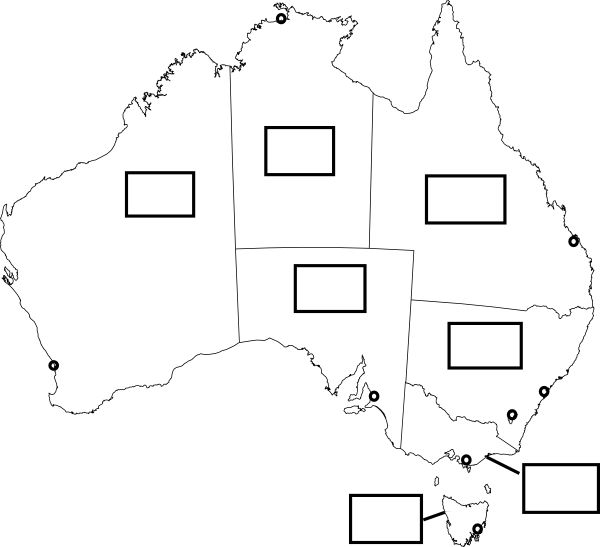 Australia Printable Map 3X5 Australia Printable Blank Maps Outline