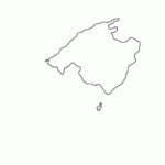 Balearic Islands Outline Map