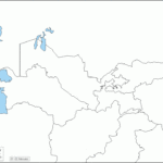 Blank Central Asia Map Tourist Map Of English