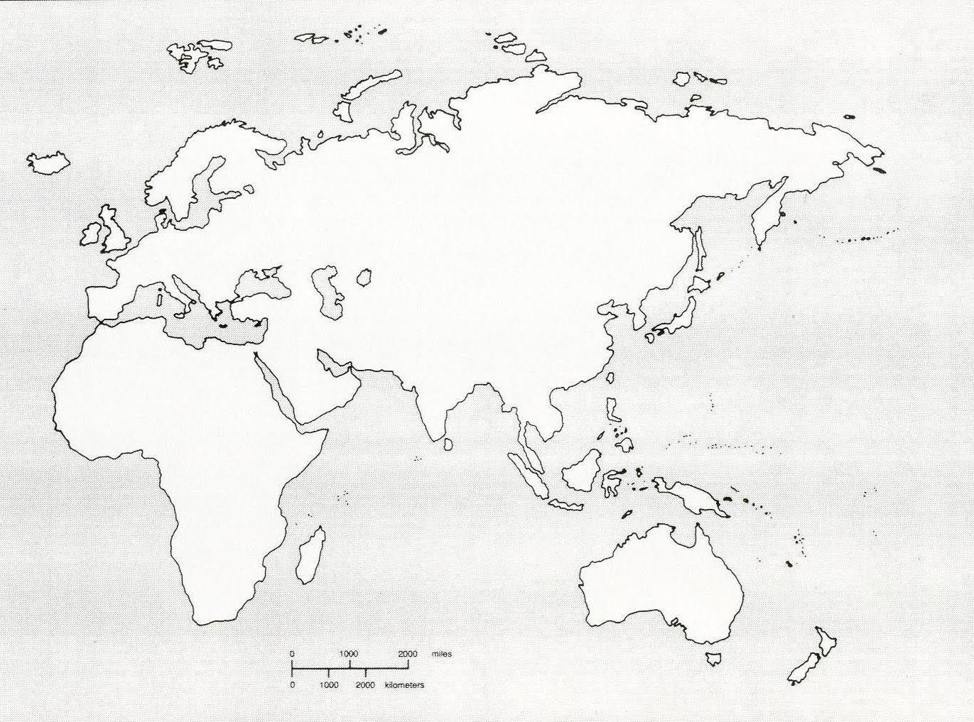 Blank Outline Map Of The Eastern Hemisphere 2024 - US Map Printable Blank