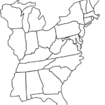 Blank Map Eastern States