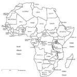 Blank Map Of Africa Large Outline Map Of Africa WhatsAnswer World