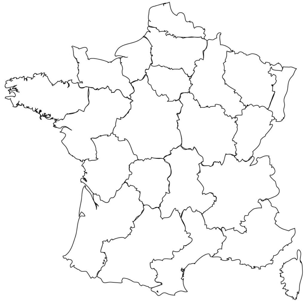 Blank Map Of France Outline Map And Vector Map Of France