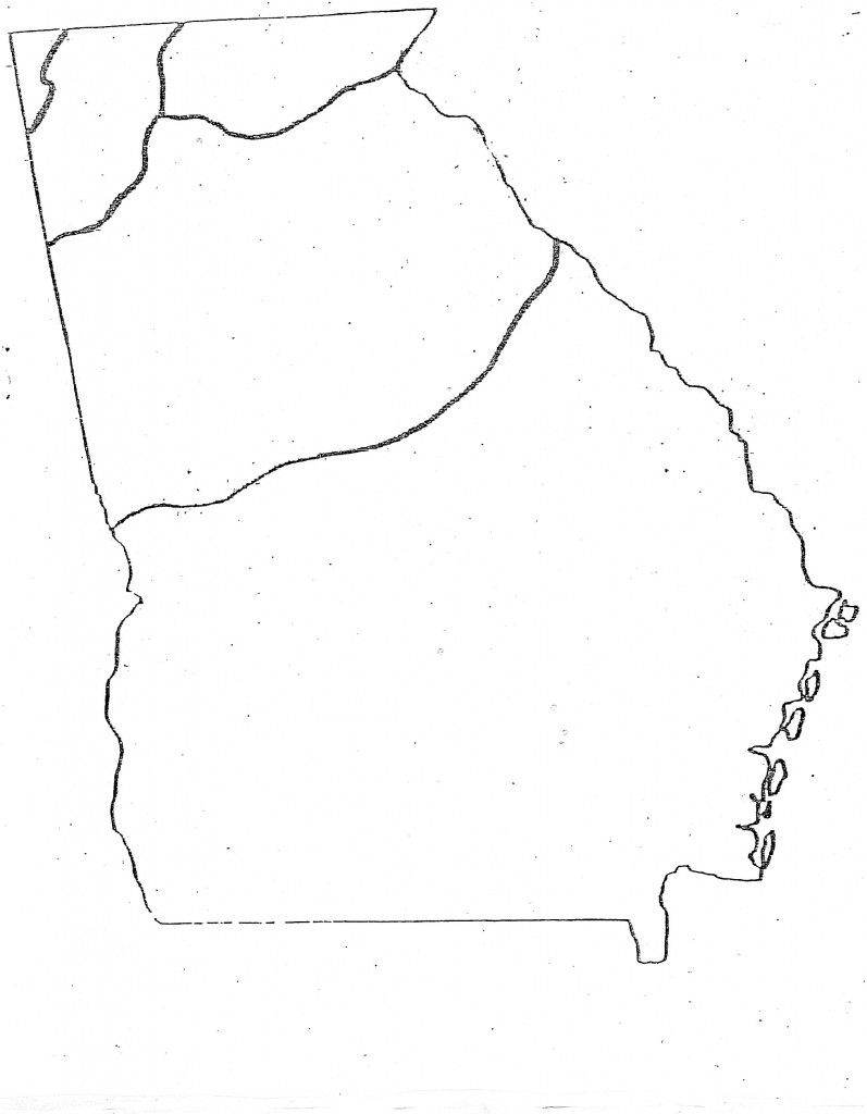 Blank Map Of Georgia Regions