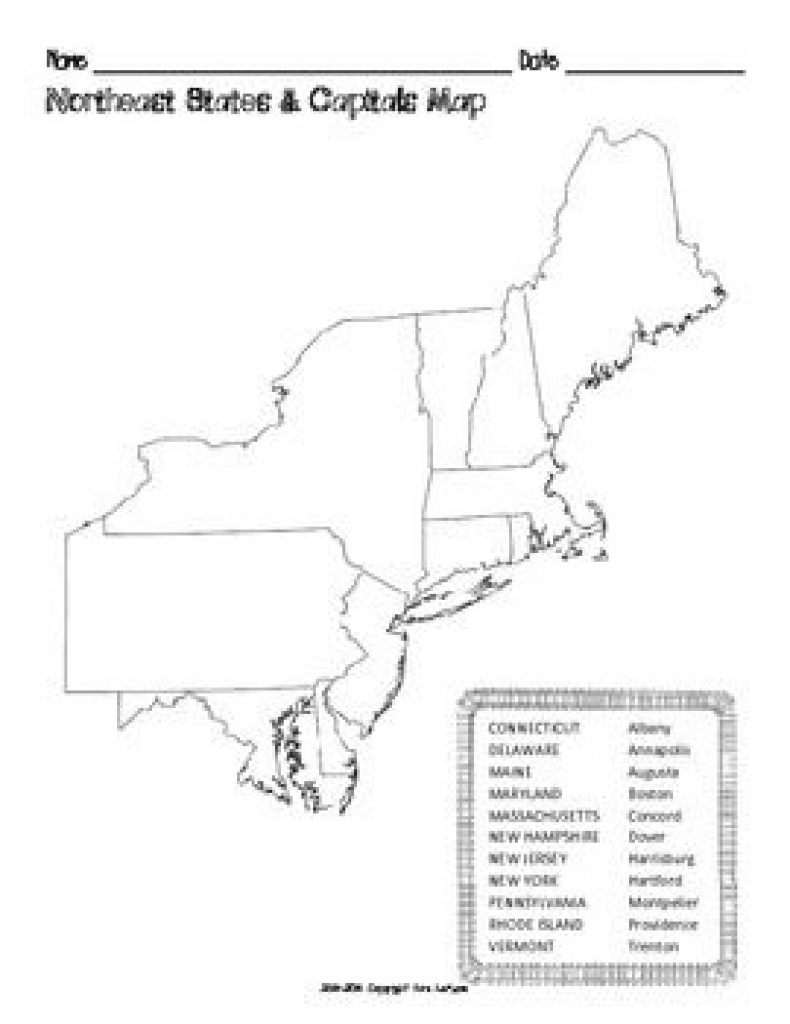 Blank Map Of Northeast States Northeastern Us Maps Throughout Region 