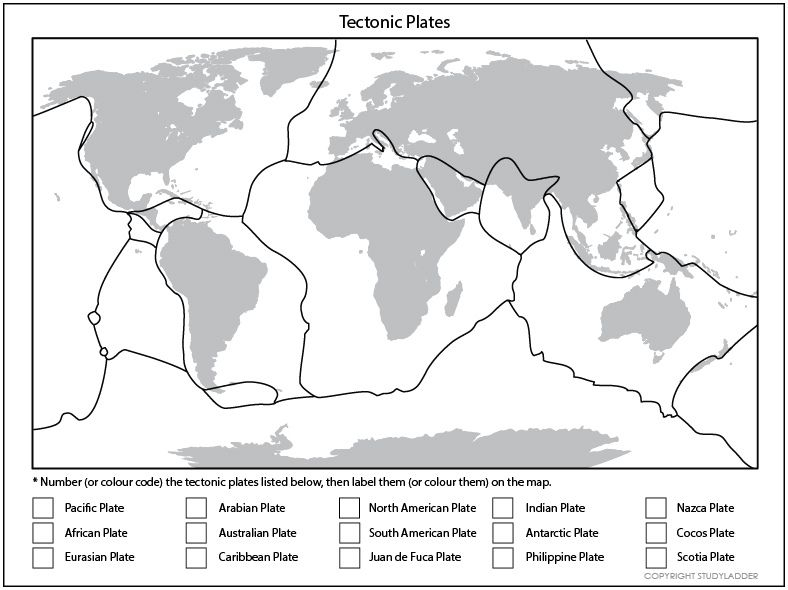 Blank Map Of Tectonic Plates Ferry Map