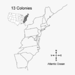 Blank Map Of The 13 Colonies Free Transparent Clipart ClipartKey