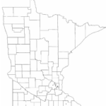 Blank Minnesota County Map Free Download
