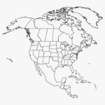 Blank North America Map With States HD Png Download Transparent Png