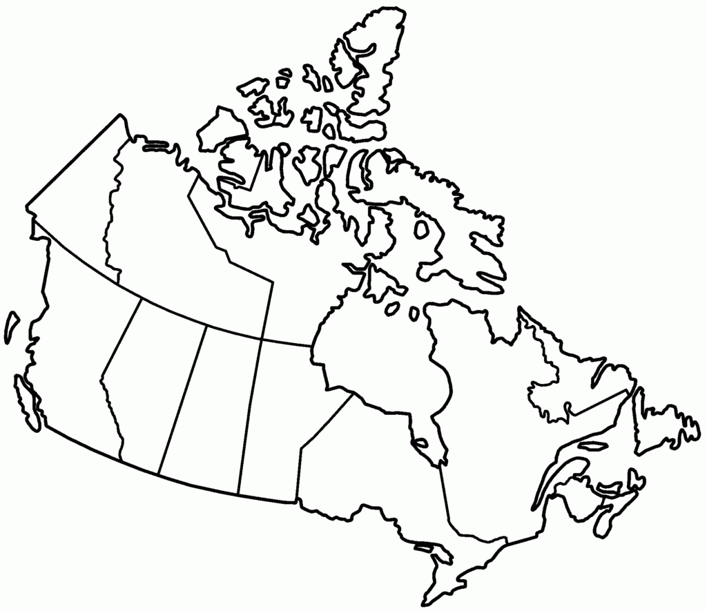 Blank Outline Map Of Canada Pixbim Canada Map Map Outline 