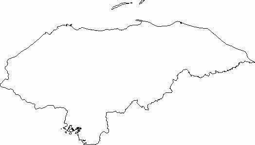 Blank Outline Map Of Honduras