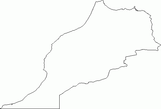 Blank Outline Map Of Morocco