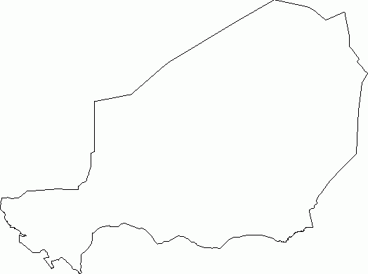 Blank Outline Map Of Niger