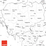 Blank Simple Map Of Cambodia