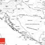 Blank Simple Map Of Croatia