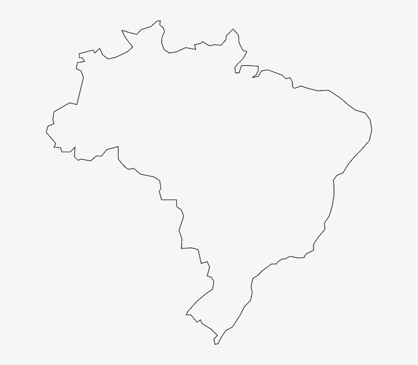 Brazil Country Map Geography Outline Brazilian Blank Brazil Map 