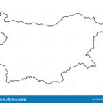 Bulgaria Outline Map Vector Illustration Stock Vector Illustration Of