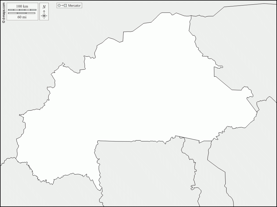 Burkina Faso Free Map Free Blank Map Free Outline Map Free Base Map 