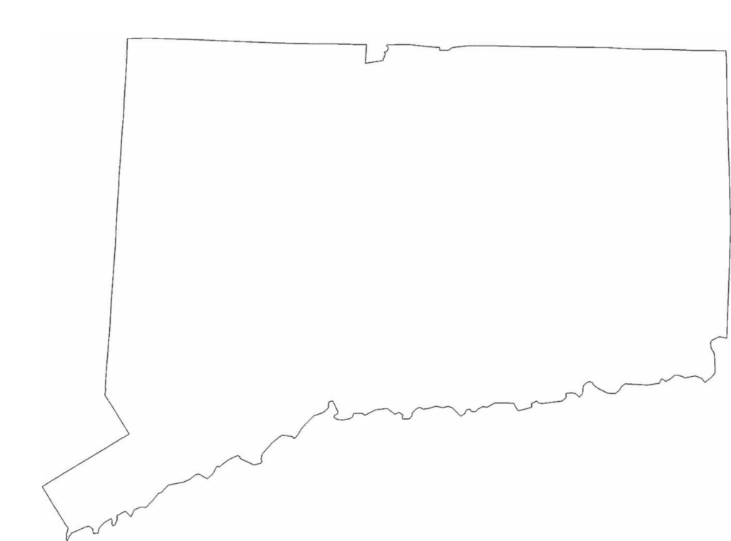 Connecticut State Outline Map Free Download