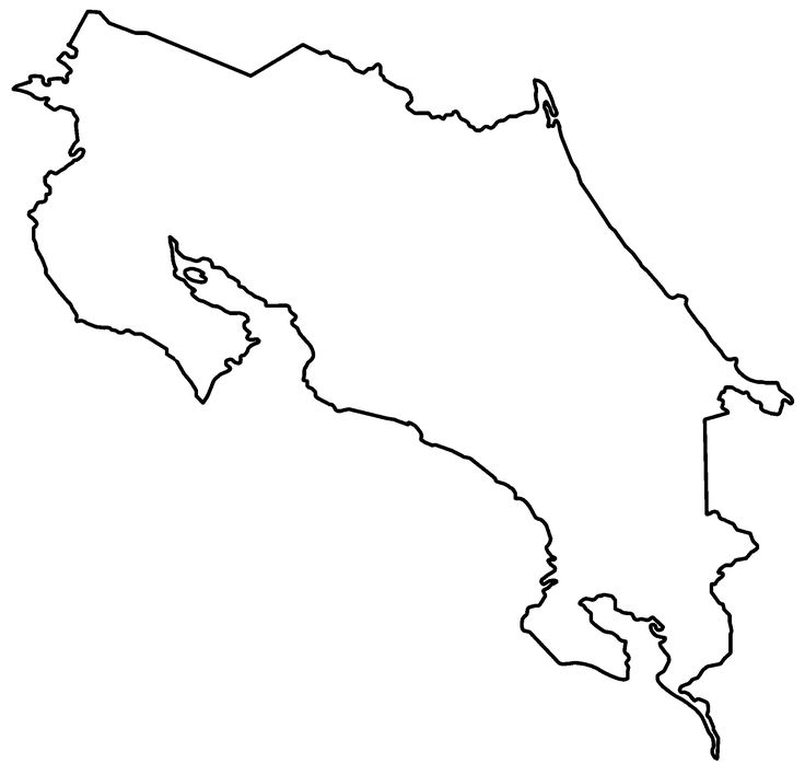 Costa Rica Map Political Costa Rica Map Outline blank Costa Rica 