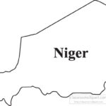 Country Maps Clipart Photo Image Niger outline map clipart