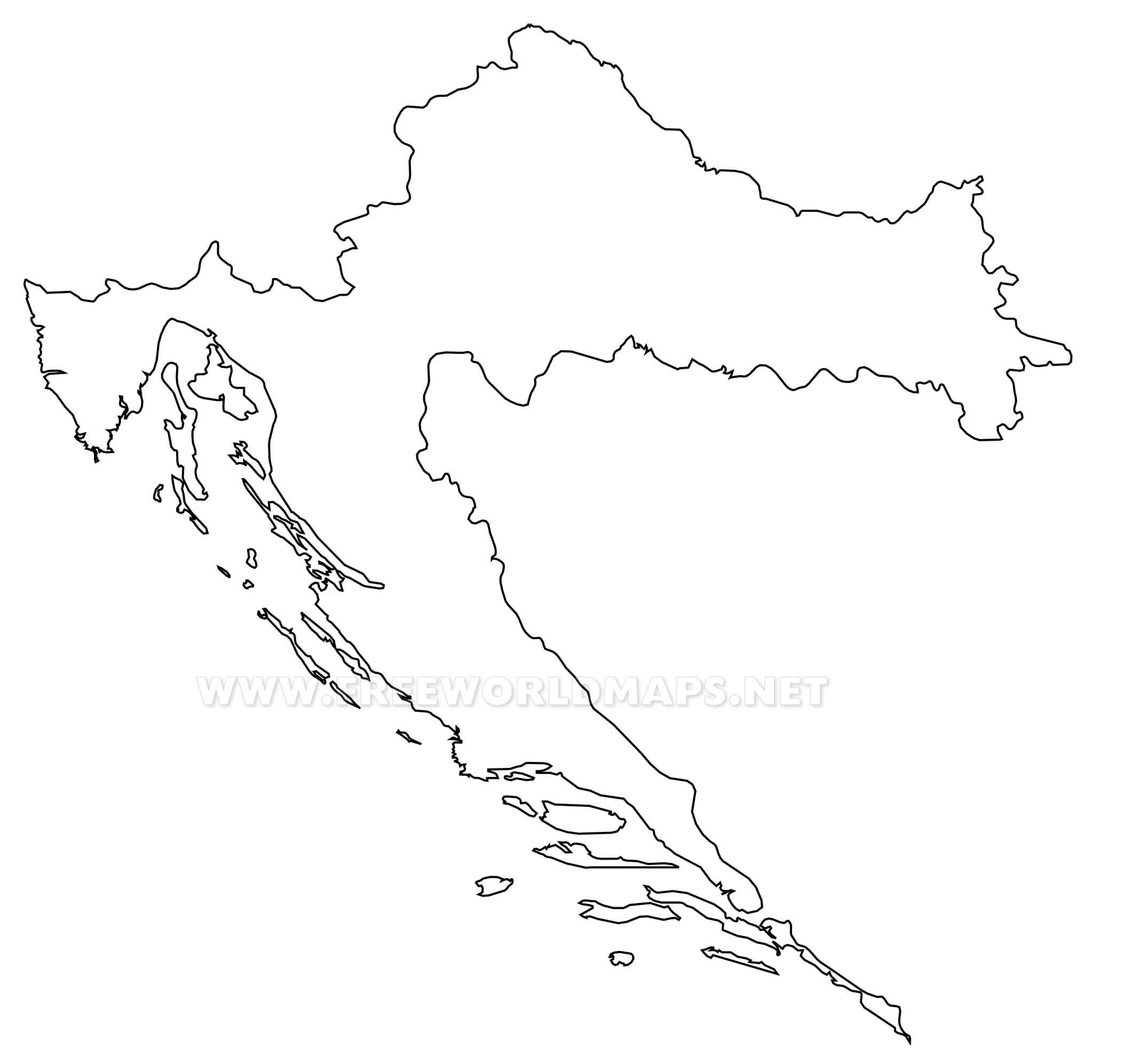 Croatia Political Map