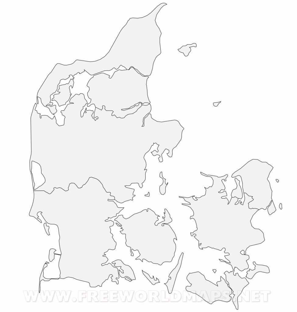 Denmark Political Map