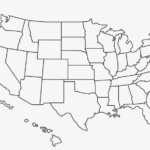 Download Transparent Outline Of The United States Blank Us Map High