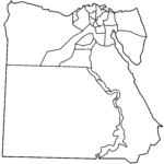 Egypt Governorates Blank Mapsof