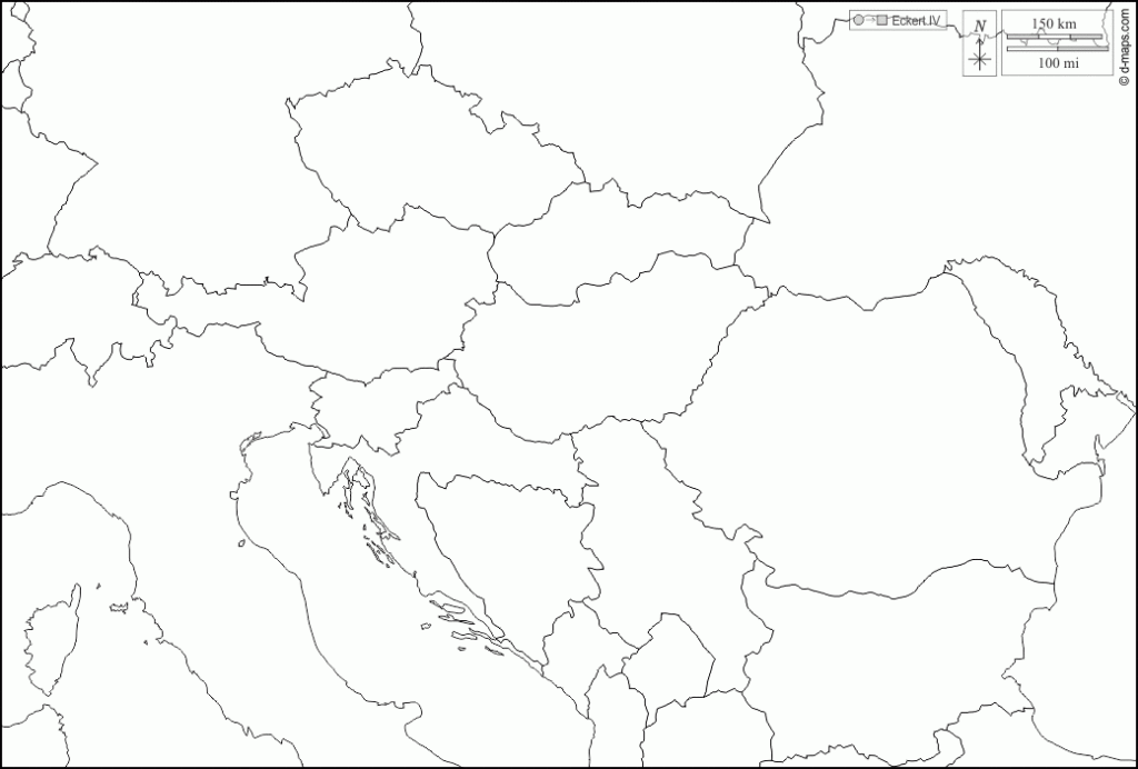 Europa Central Mapa Gratuito Mapa Mudo Gratuito Mapa En Blanco 