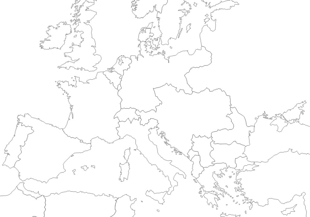 Europe Drawing Map At GetDrawings Free Download