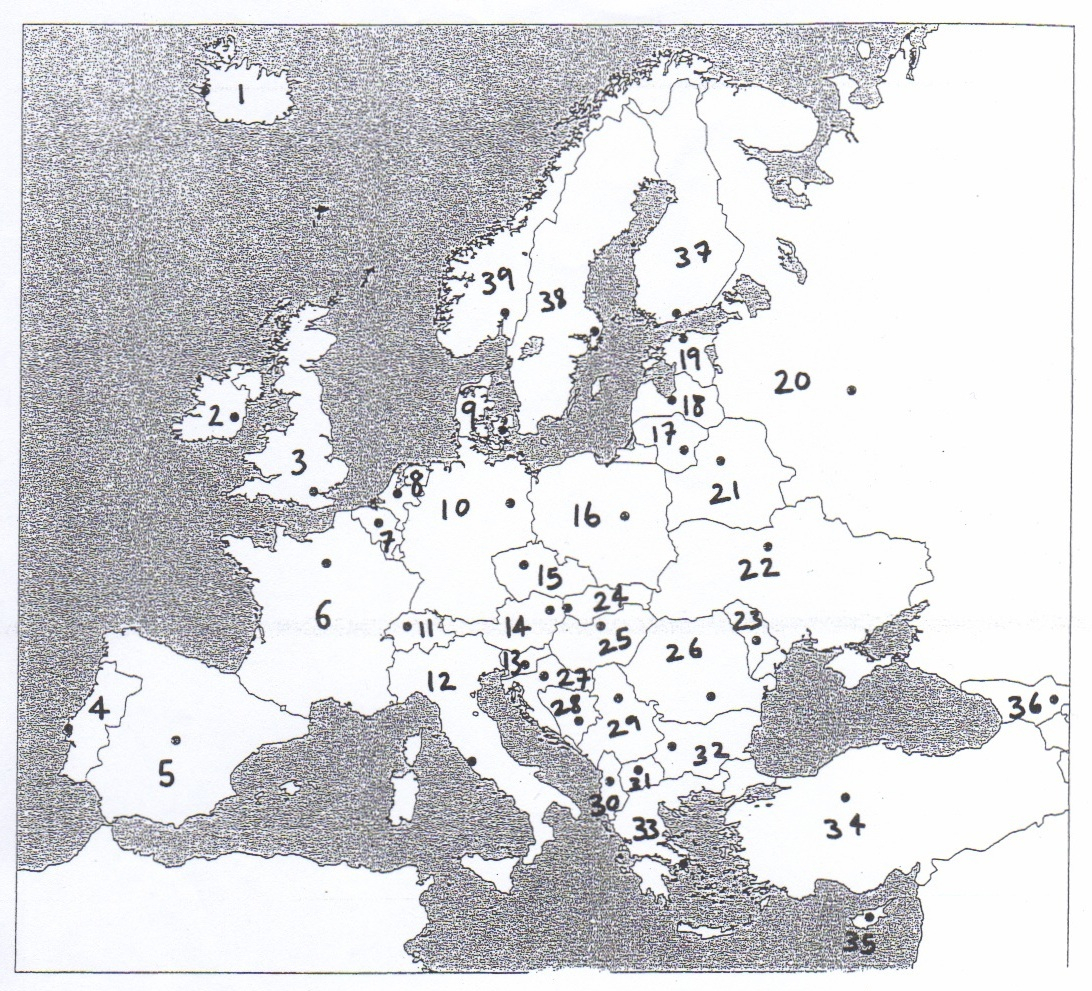 Europe Map Fill In The Blank 2022 Us Map Printable Blank Images And