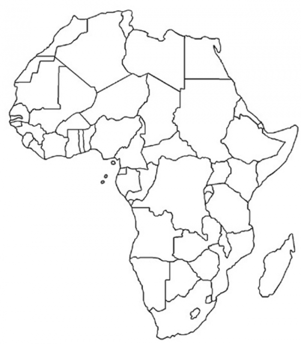 Free Blank Printable Of Africa World Map Printable African