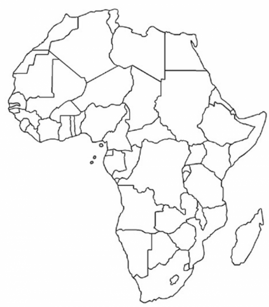 Free Blank Printable Of Africa World Map Printable African 