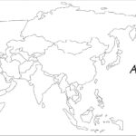 Free Detailed Printable Blank Map Of Asia Template PDF