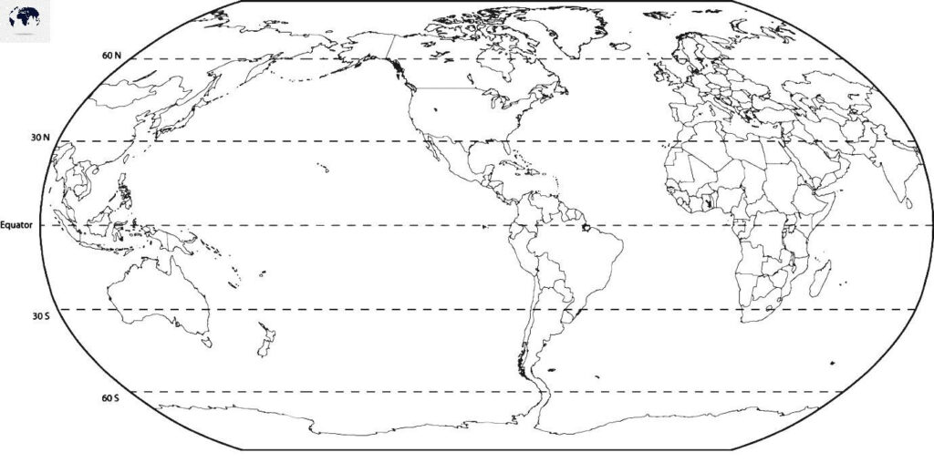 Free Printable Blank World Map With Latitude And Longitude Pdf 