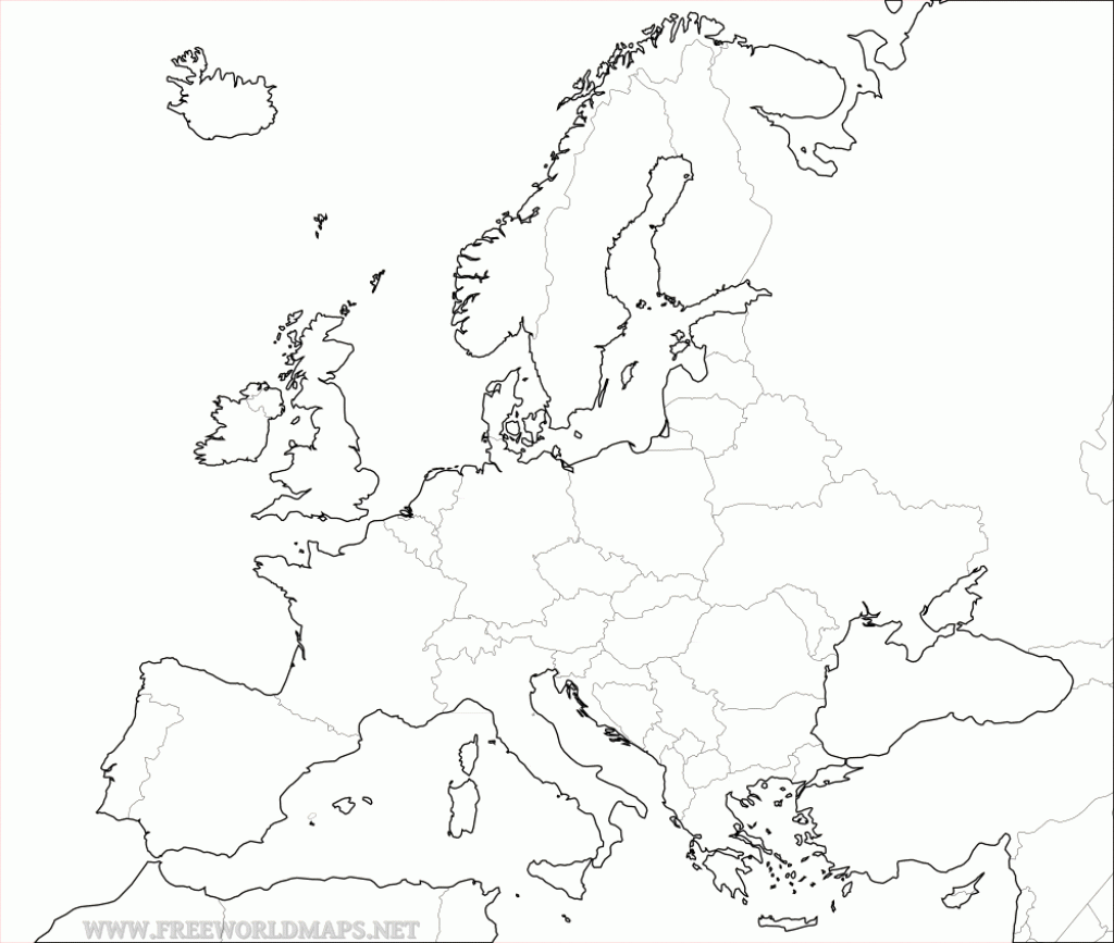 Free Printable Maps Of Europe Intended For Printable Blank Physical Map 