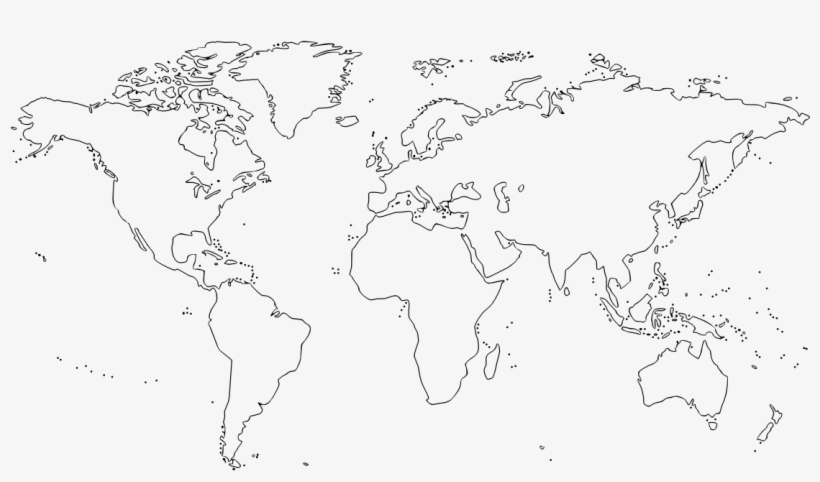 Free Printable Outline Blank Map Of The World With Countries