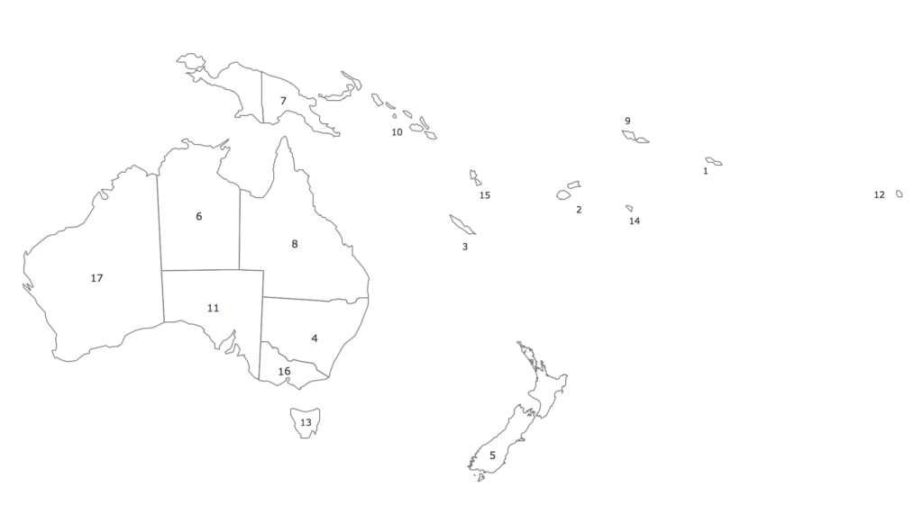 Geo Map Oceania