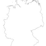 Germany Map Outline Blank Map Of Germany Western Europe Europe