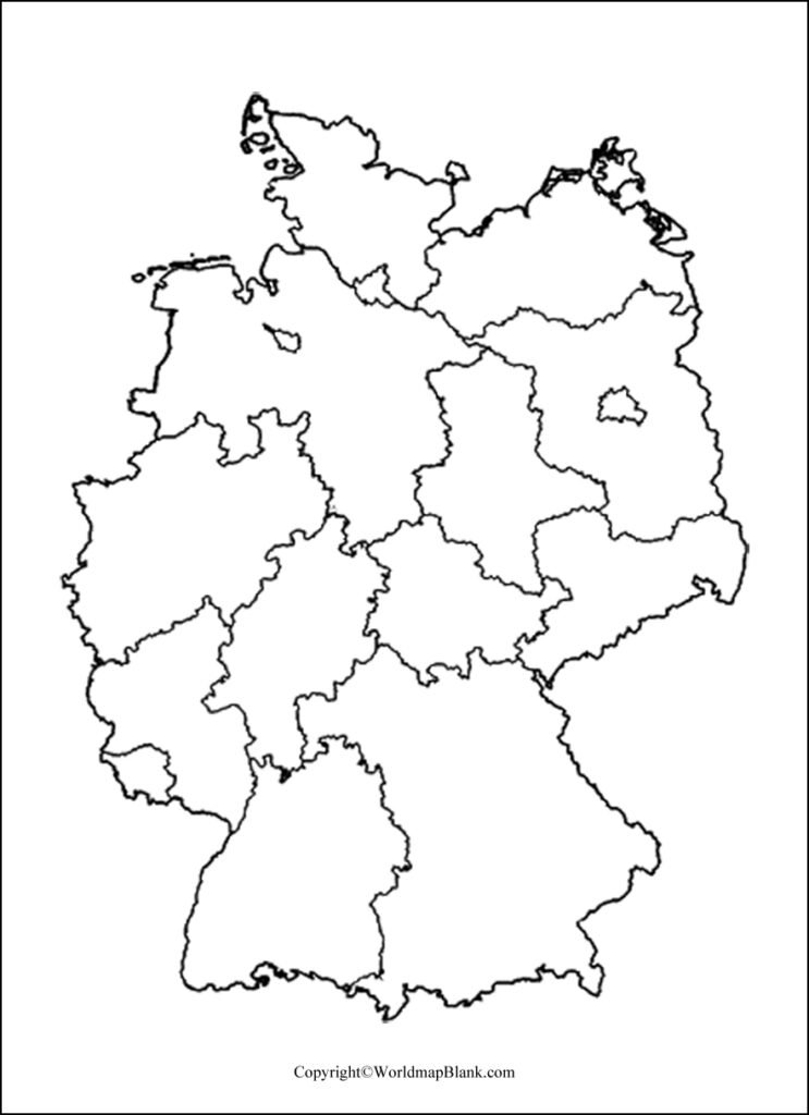 Germany Map Outline World Map Blank And Printable