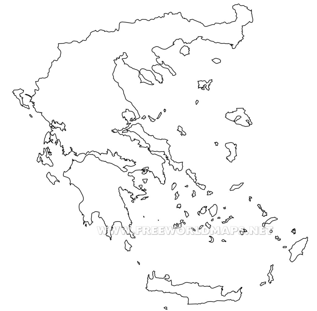 Greece Map Drawing At GetDrawings Free Download