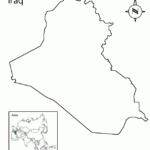 Iraq Outline Map