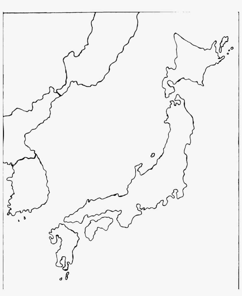 Japan Blank Map Printable Blank Japan Map Outline Transparent Png Map 