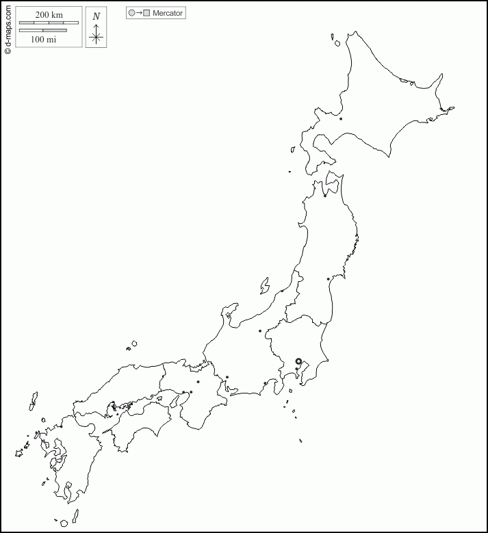 Japan Free Map Free Blank Map Free Outline Map Free Base Map Outline 