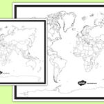 KS1 KS2 Blank World Map teacher Made